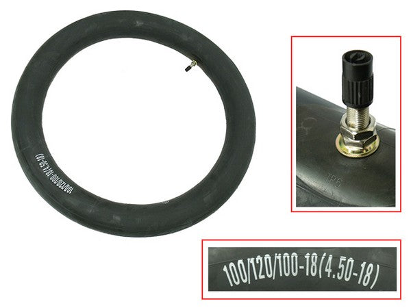 HEAVY DUTY TUBE TYRE TECH 100/120/100-18  4.50-18 3MM THICKNESS