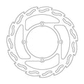 BRAKE DISC FRONT MOTO MASTER FLAME 250MM KAWASAKI KX125 KX250 KX250F KX450F KLX450R