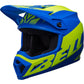 Bell MX-9 MIPS Disrupt Matte classic Blue/Hi-Viz Yellow