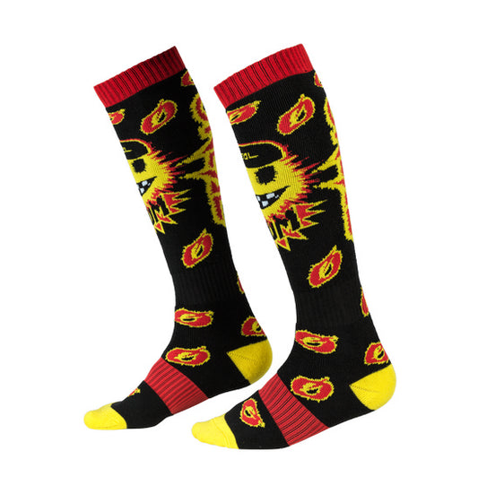 O'Neal PRO MX Boom Sock - Black/Yellow