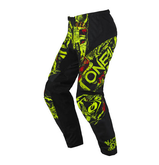 O'Neal 2025 Youth ELEMENT Attack Pant - Black/Neon Yellow