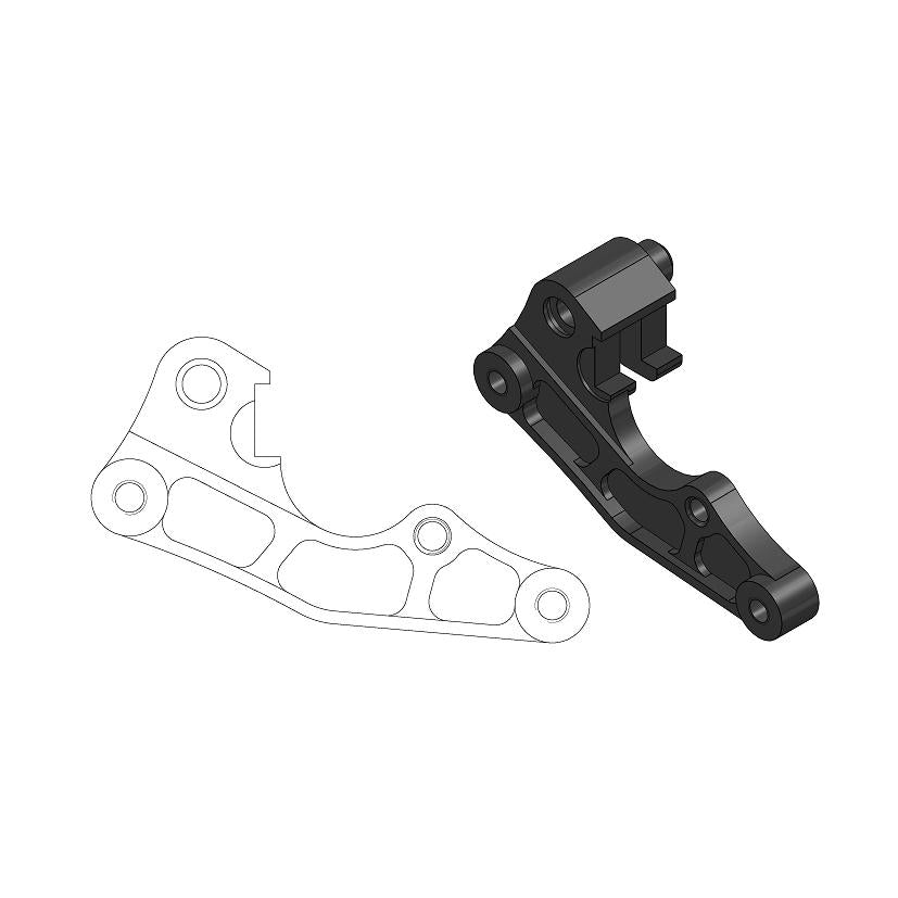 BRAKE CALIPER ADAPTER MOTO MASTER OVERSIZE 270MM YAMAHA