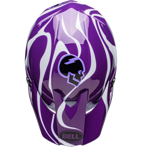 Bell MOTO-10 SPHERICAL Slayco LE Purple/White