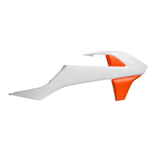 RADIATOR SHROUDS RTECH WHITE ORANGE KTM 85 SX 18-24