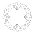 BRAKE DISC REAR MOTO MASTER FLAME 220MM SHERCO TM RACING