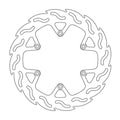 BRAKE DISC REAR MOTO MASTER FLAME 240MM KTM