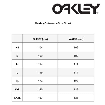 Oakley Outerwear Size Chart
