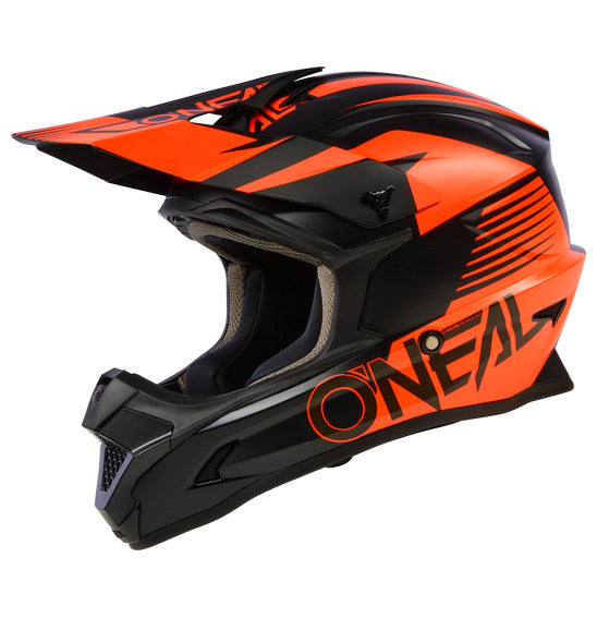 O'Neal Youth 1SRS STREAM V.23 Helmet - Black/Red (Neon Orange)