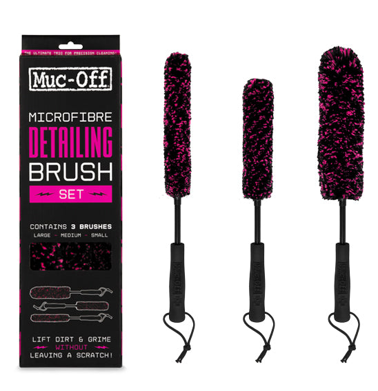 Muc-Off Microfibre Detailing Brush Set x 3