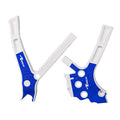 FRAME GUARDS RTECH BLUE WHITE YAMAHA YZ125 05-ON YZ250 05-ON
