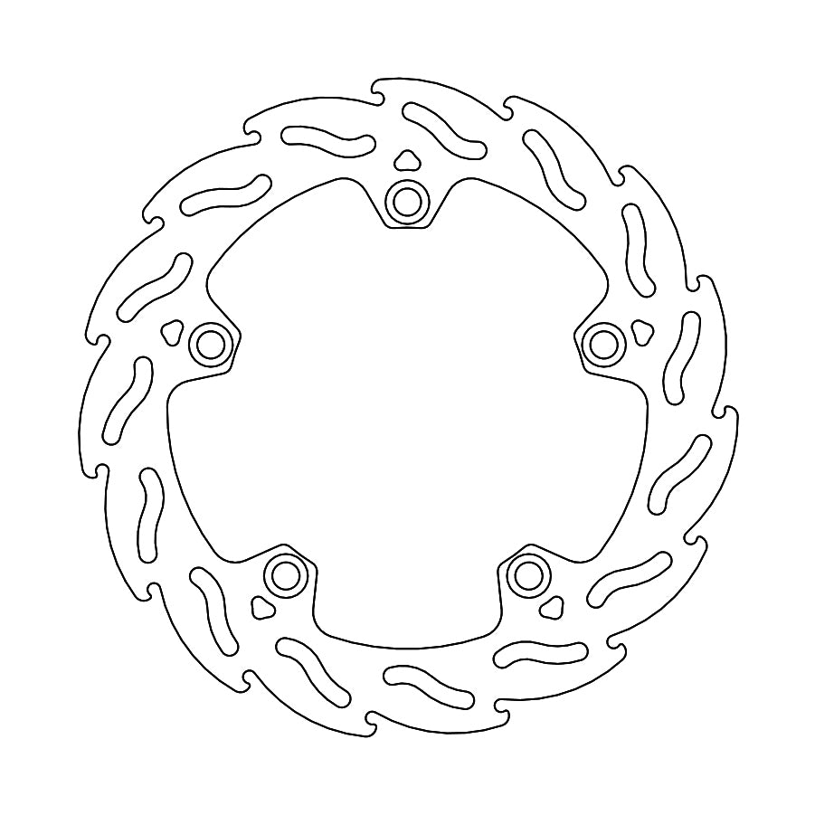 BRAKE DISC REAR MOTO MASTER FLAME 256MM HONDA CRF1100L AFRICA TWIN 20-21