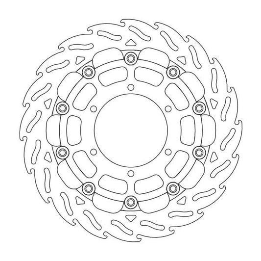 BRAKE DISC FRONT MOTO MASTER FLAME 310MM GSXR1000 09-16 GSXR600 09-21 GSXR750 08-20