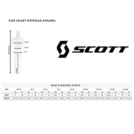 Scott OffRoad Pants_size chart