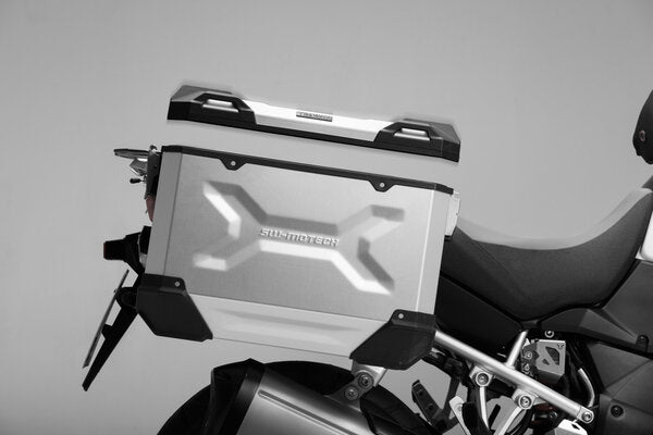 SW MOTECH TRAX ADVENTURE SIDE CASE LEFT ALUMINUM 45L SILVER