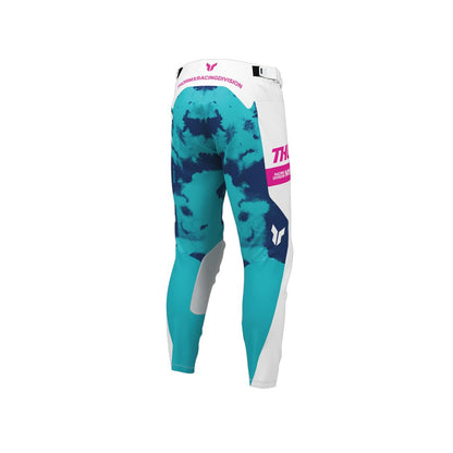 THOR MX PANT YOUTH LAUNCHMODE BLEACH WHIT/AQA