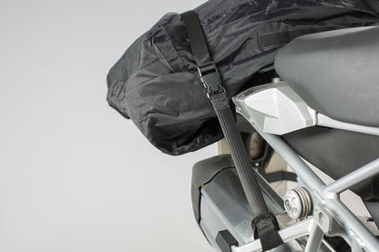 SW MOTECH ROK STRAPS 2 ADJUSTABLE STRAPS BLACK 310-1060 MM SIZE ADJUSTABLE STRAPS WITH ELASTIC BAND