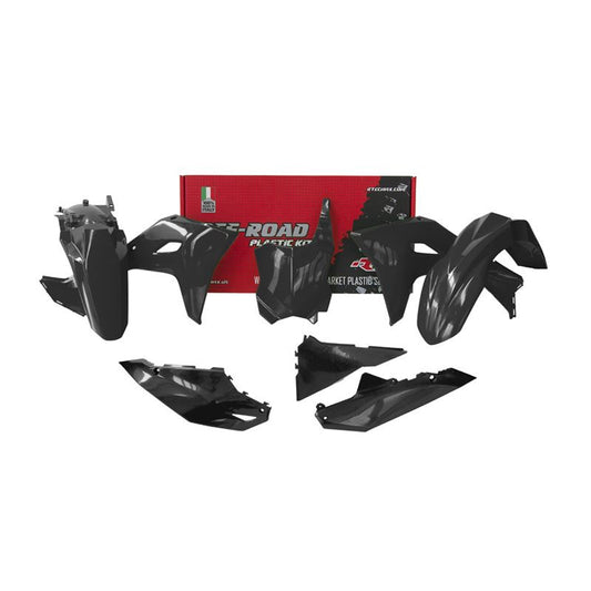PLASTICS KIT RTECH 5 PIECE BLACK KAWASAKI KX250F KX450F KX450X