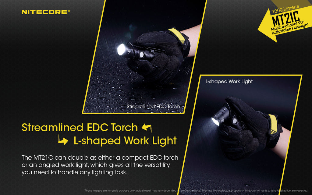 NITECORE MT21C 1000 LUMEN PERISCOPE TORCH