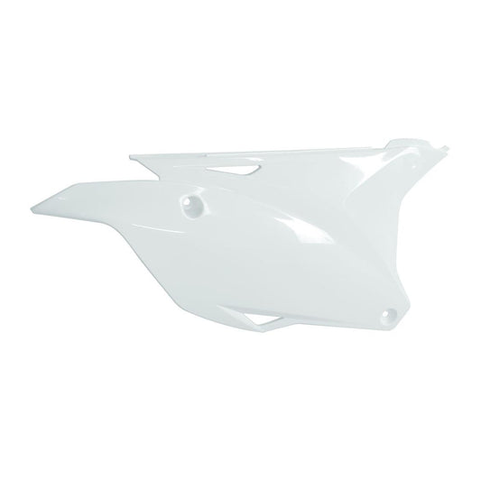 SIDEPANELS RTECH WHITE KAWASAKI KX85 14-ON KX100 14-22 KX112 22-ON