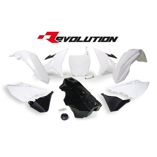PLASTICS KIT RTECH 7 PIECE WHITE YAMAHA WR250R WR250X YZ125 YZ125X YZ250 YZ250X