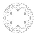 BRAKE DISC REAR MOTO MASTER NITRO 240MM BETA
