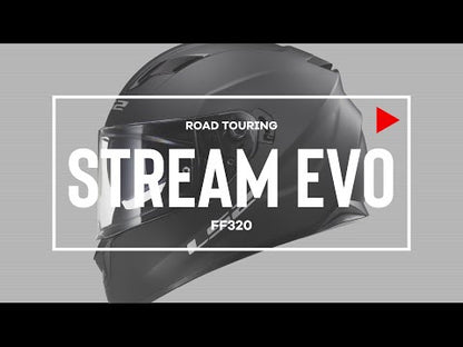 LS2 FF320 Stream Evo Axis Helmet - White / Blue
