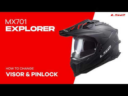 LS2 MX701 Explorer Alter Helmet - Matte Black / Orange