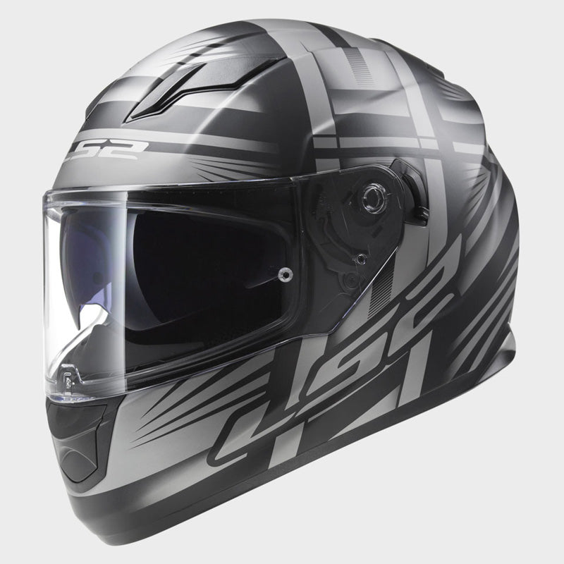 LS2 FF320 Stream Bang Black/Titanium Road Helmet