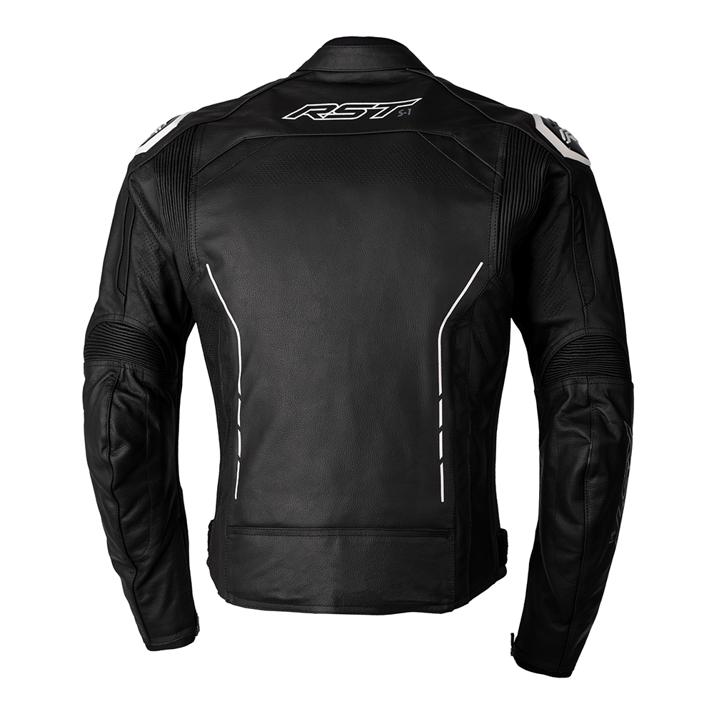 RST S1 LEATHER JACKET [BLACK/WHITE]