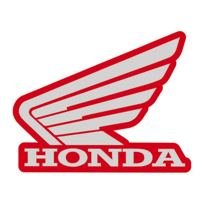 700.0005 Honda Wing LH Tank Sticker 114mm Red_Silver