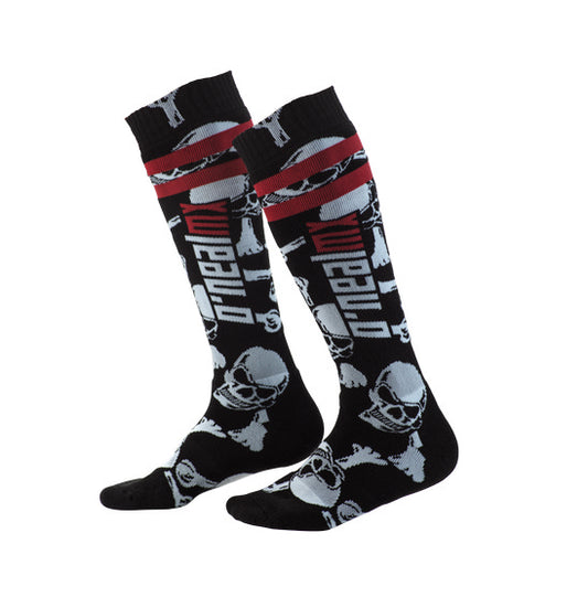 O'Neal PRO MX Crossbones Sock - Black/White