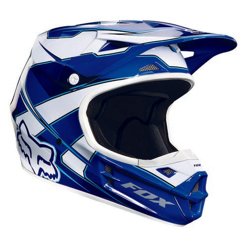 Fox V1 Race Helmet Visor Blue