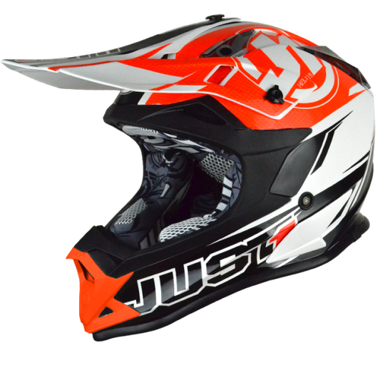 JUST1 J32 Pro Rave Black/Orange MX Helmet