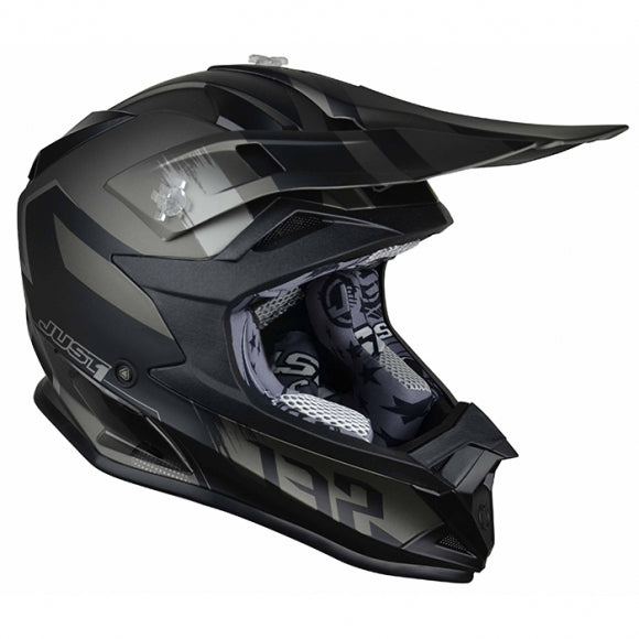 JUST1 J32 Pro Kick Black Titanium MX Helmet