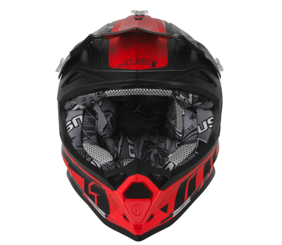 JUST1 J32 Swat Camo Red Matt Helmet