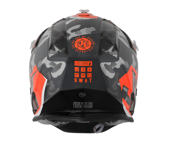 JUST1 J32 Swat Camo Orange Helmet