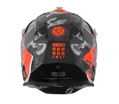 JUST1 J32 Swat Camo Orange Helmet