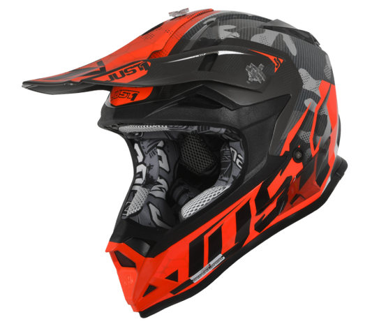 JUST1 J32 Swat Camo Orange Helmet