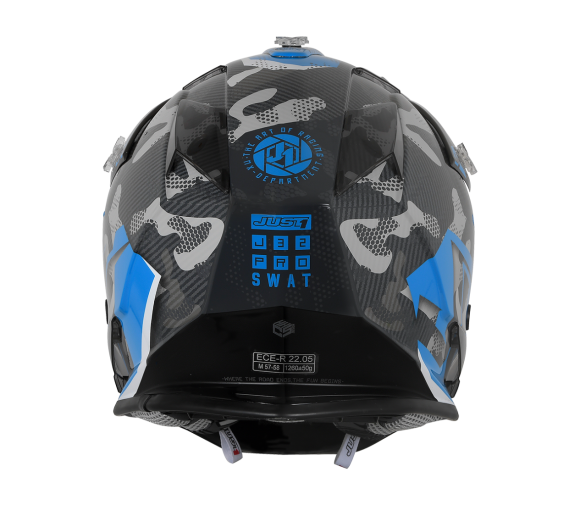 JUST1 J32 Swat Camo Blue Youth Helmet