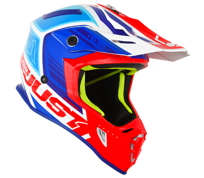 JUST1 J38 Blade MX Helmet - Blue/Red/White Gloss