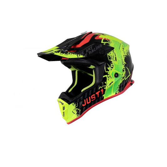 JUST1 J38 Mask MX Helmet - Yellow/Red/Black