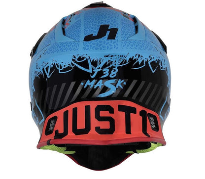 JUST1 J38 Mask MX Helmet - Blue/Red/Black - Gloss