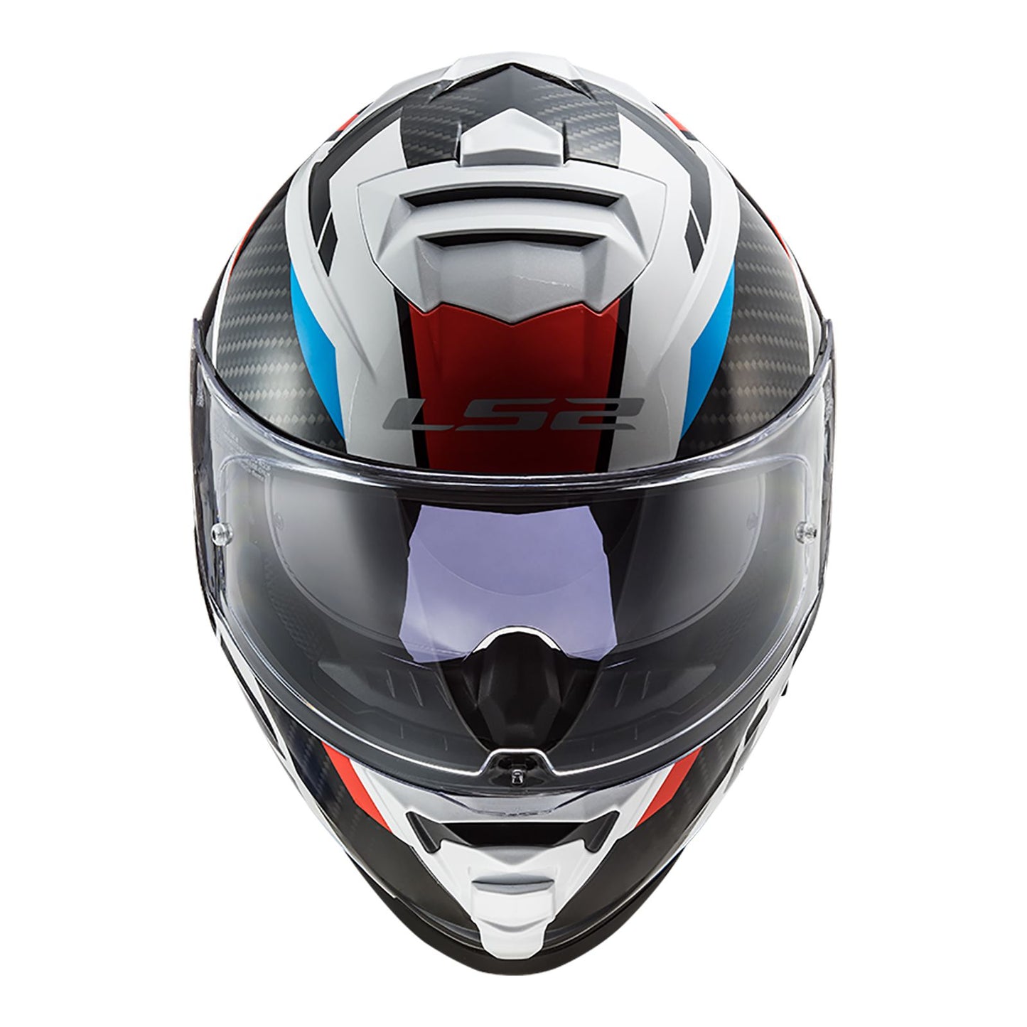 LS2 FF800 Storm Racer Wht/Blu/Red Helmet
