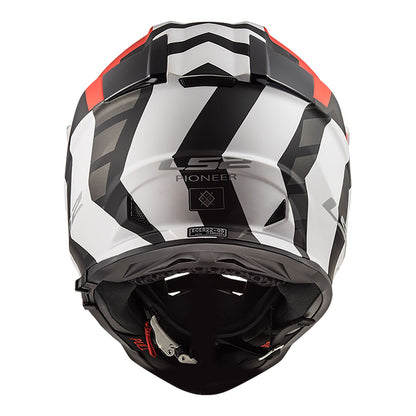 LS2 MX436 Pioneer Xtreme Matte Black/Red Helmet 2XL