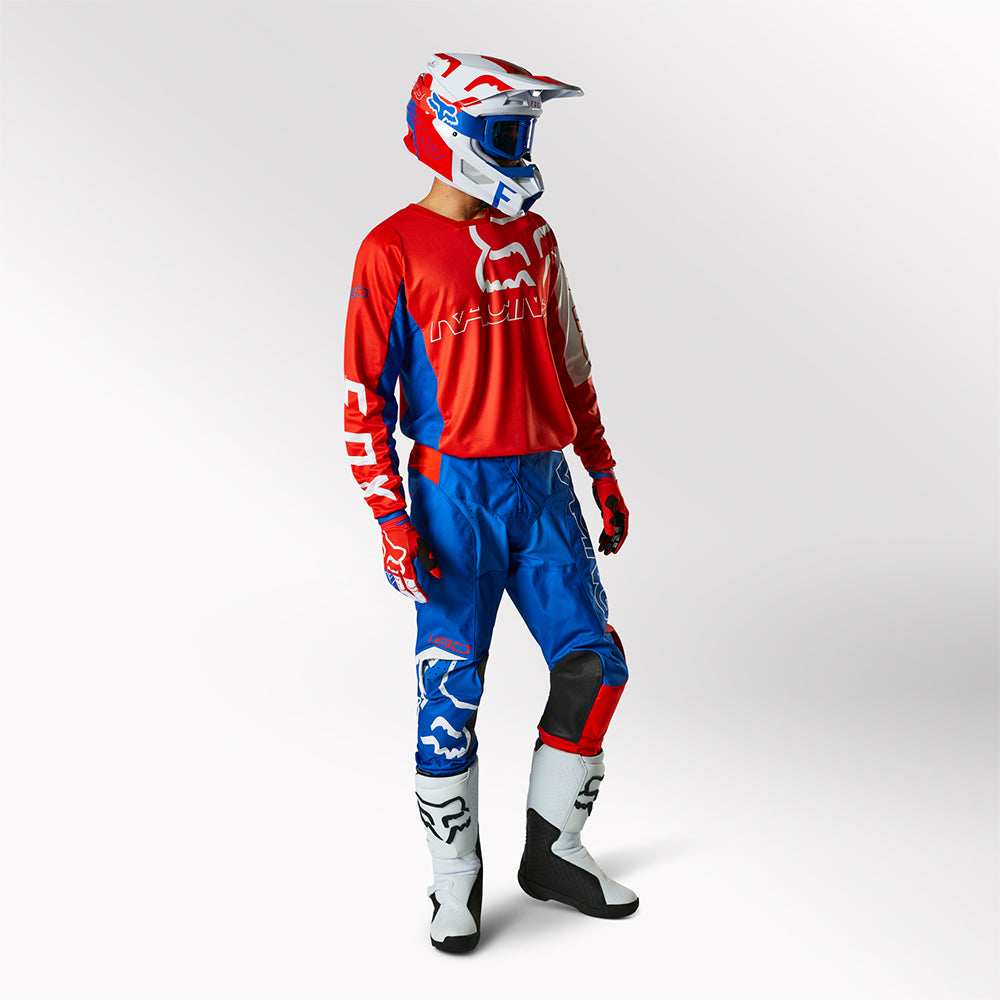 Red white and cheap blue motocross gear