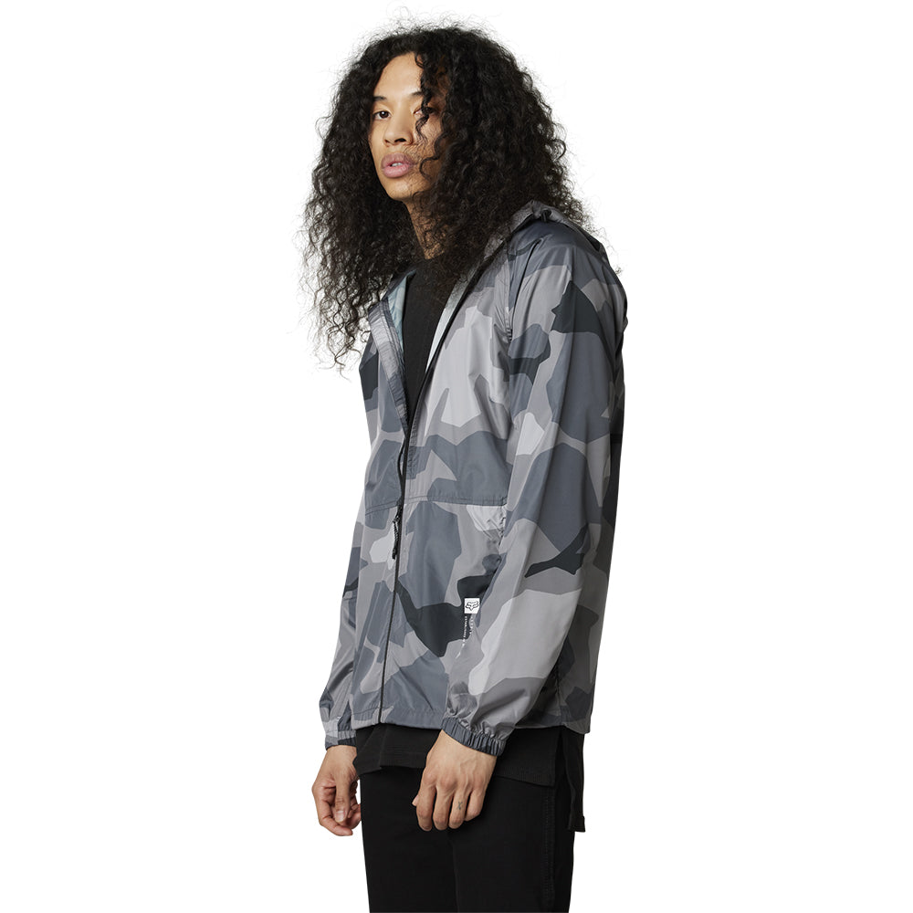 Grey hotsell camo windbreaker