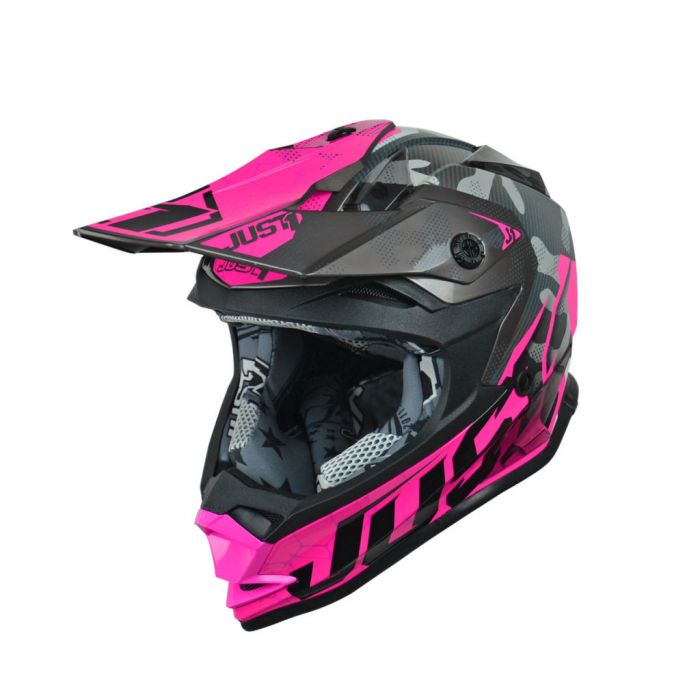 JUST1 J32 Swat Camo Pink Helmet