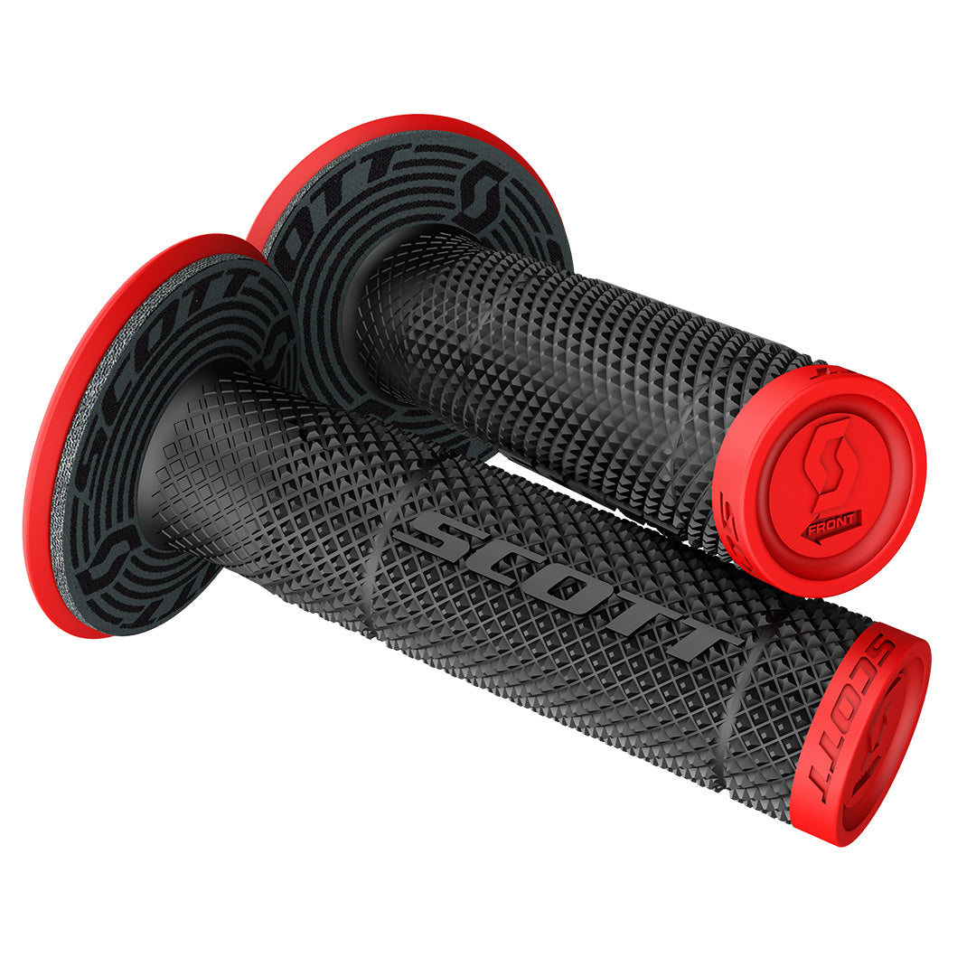 SCOTT SXII Grips Neon Red Black