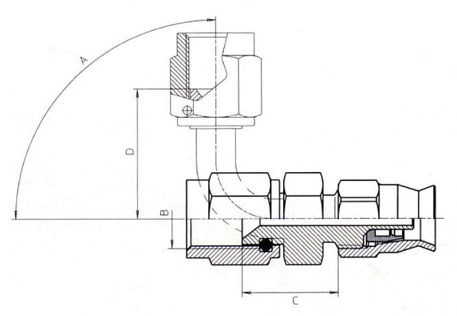 Swivel femal JIL thread