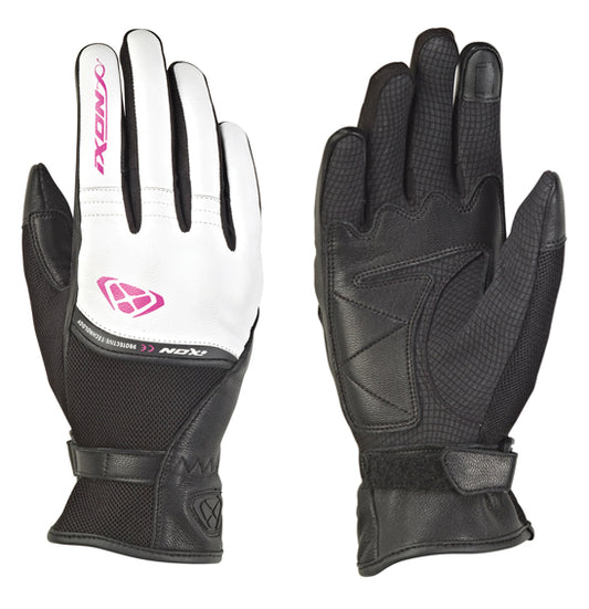 Ixon RS SHINE 2 LADY Glove Blk/Wht/Fus - Urban Leather/Textile